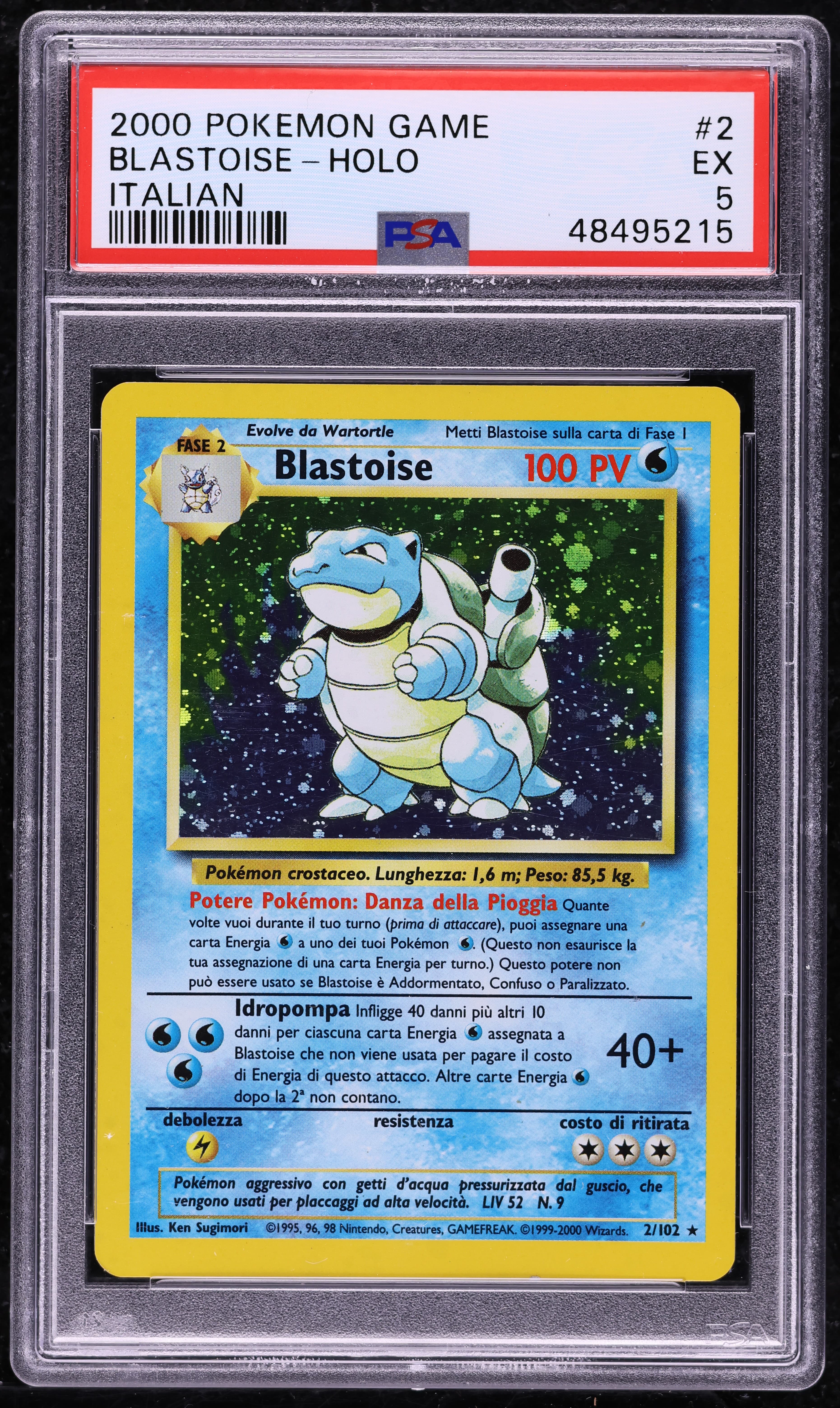 ITALIAN BASE SET 1ST EDITION HOLO BLASTOISE