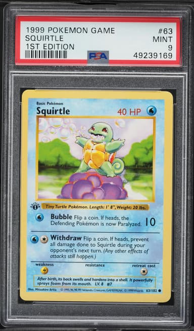 Squirtle 1st Edition