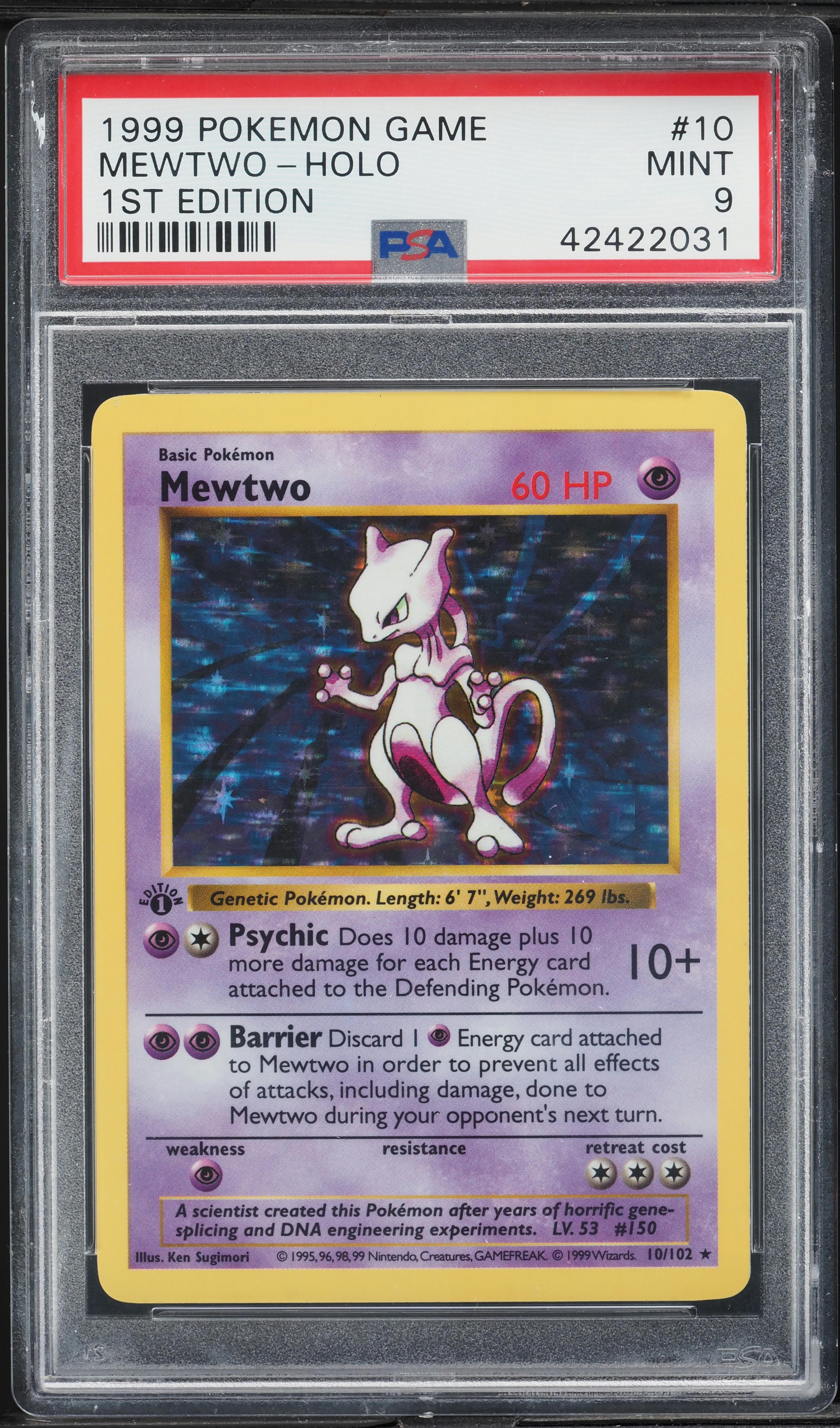 Mewtwo-Holo 1st Edition