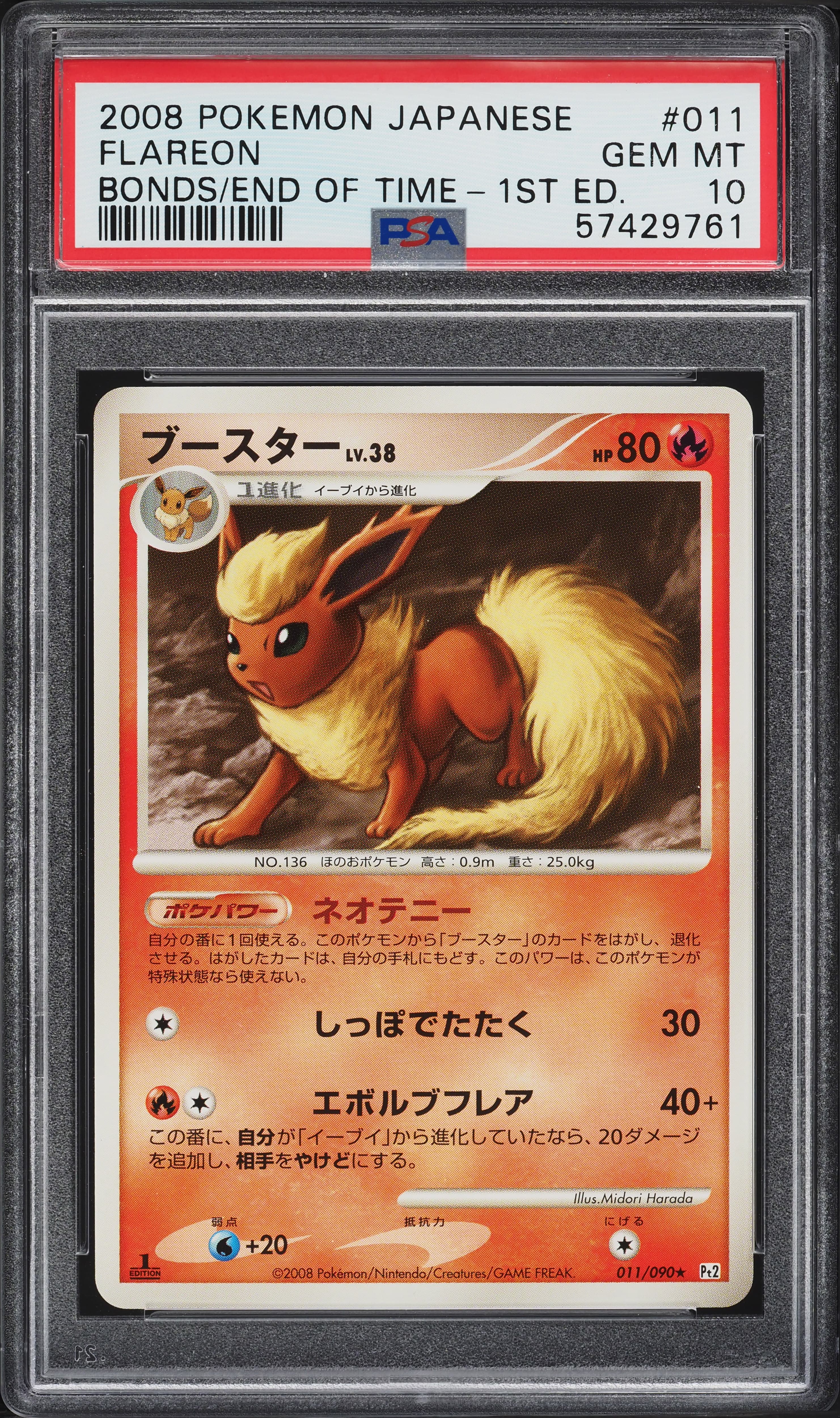 JAPANESE BONDS TO THE END OF TIME 1ST ED FLAREON