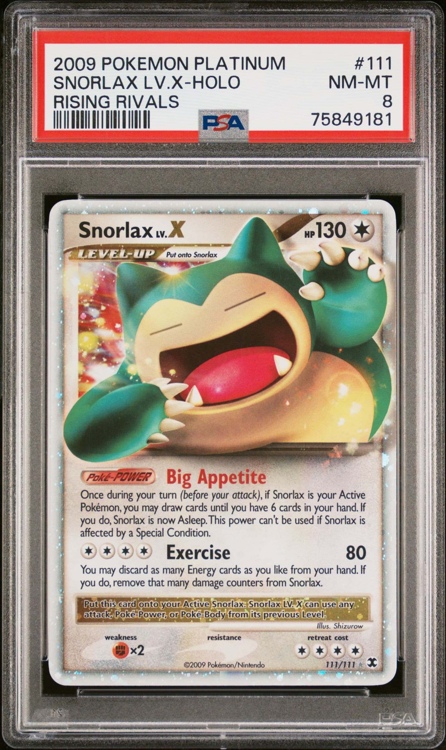 Snorlax LV.X-Holo