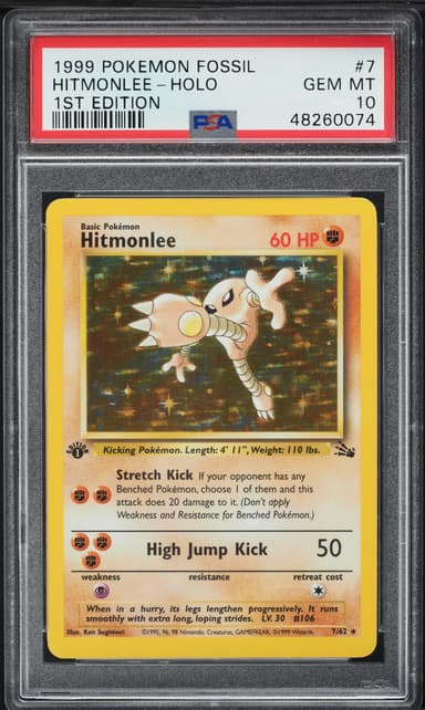Hitmonlee-Holo 1st Edition
