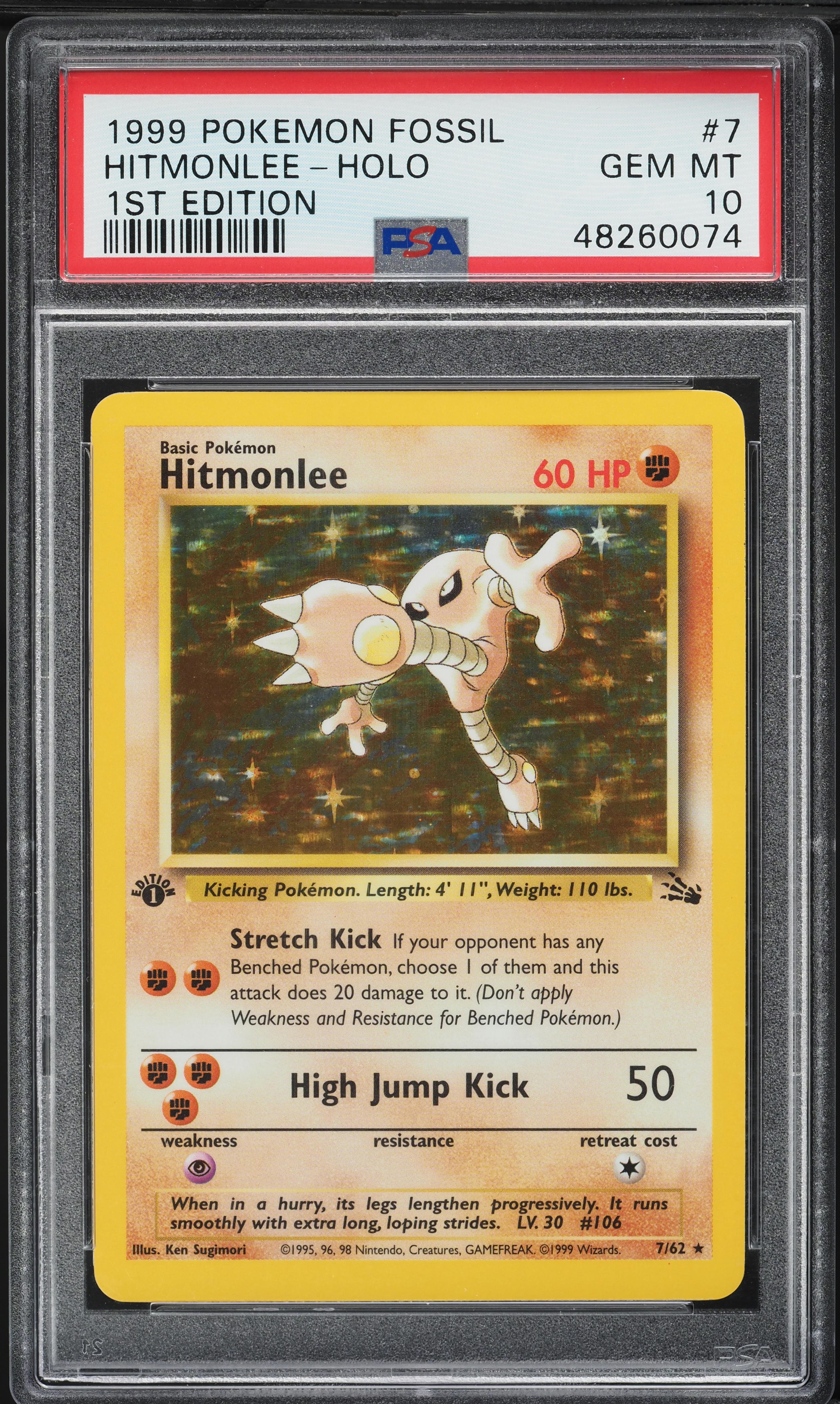 Hitmonlee-Holo 1st Edition