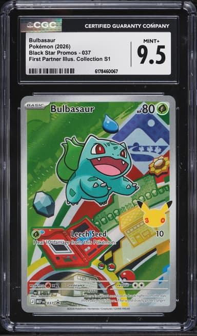 Pokemon Mega Evolution Promo First Partner Illustration Full Art Bulbasaur #37