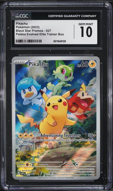 SV BLACK STAR PROMO PALDEA EVOLVED ETB PIKACHU