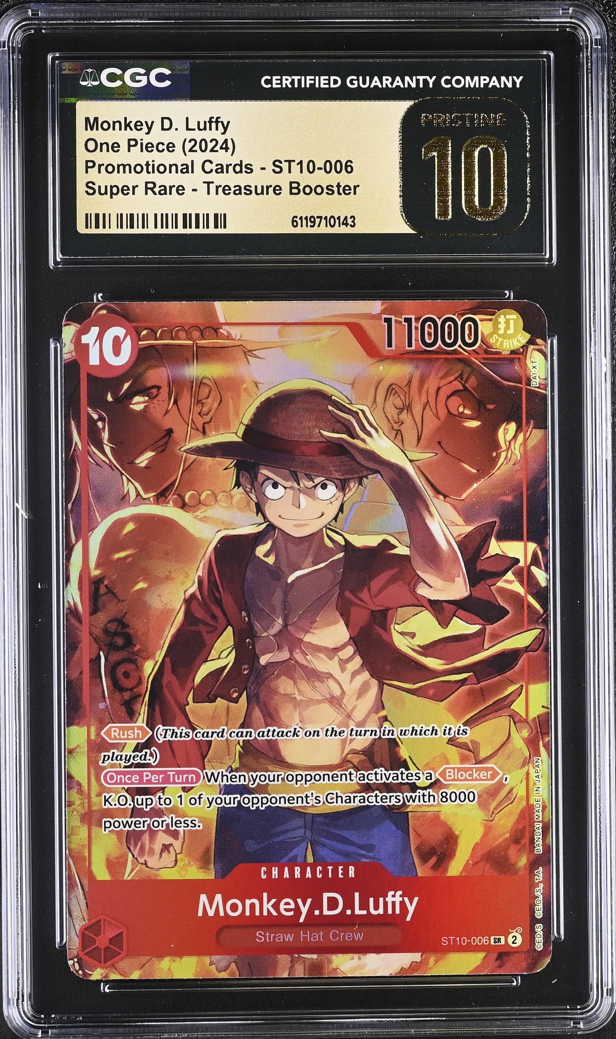 Promotional Cards - English Monkey D. Luffy SR Treasure Booster