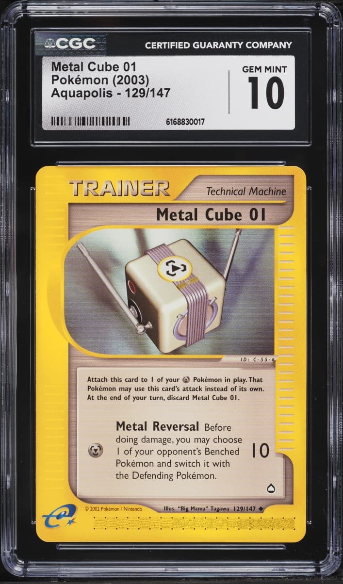 Pokemon Aquapolis Metal Cube 01 #129