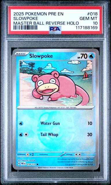 Slowpoke Master Ball Reverse Holo