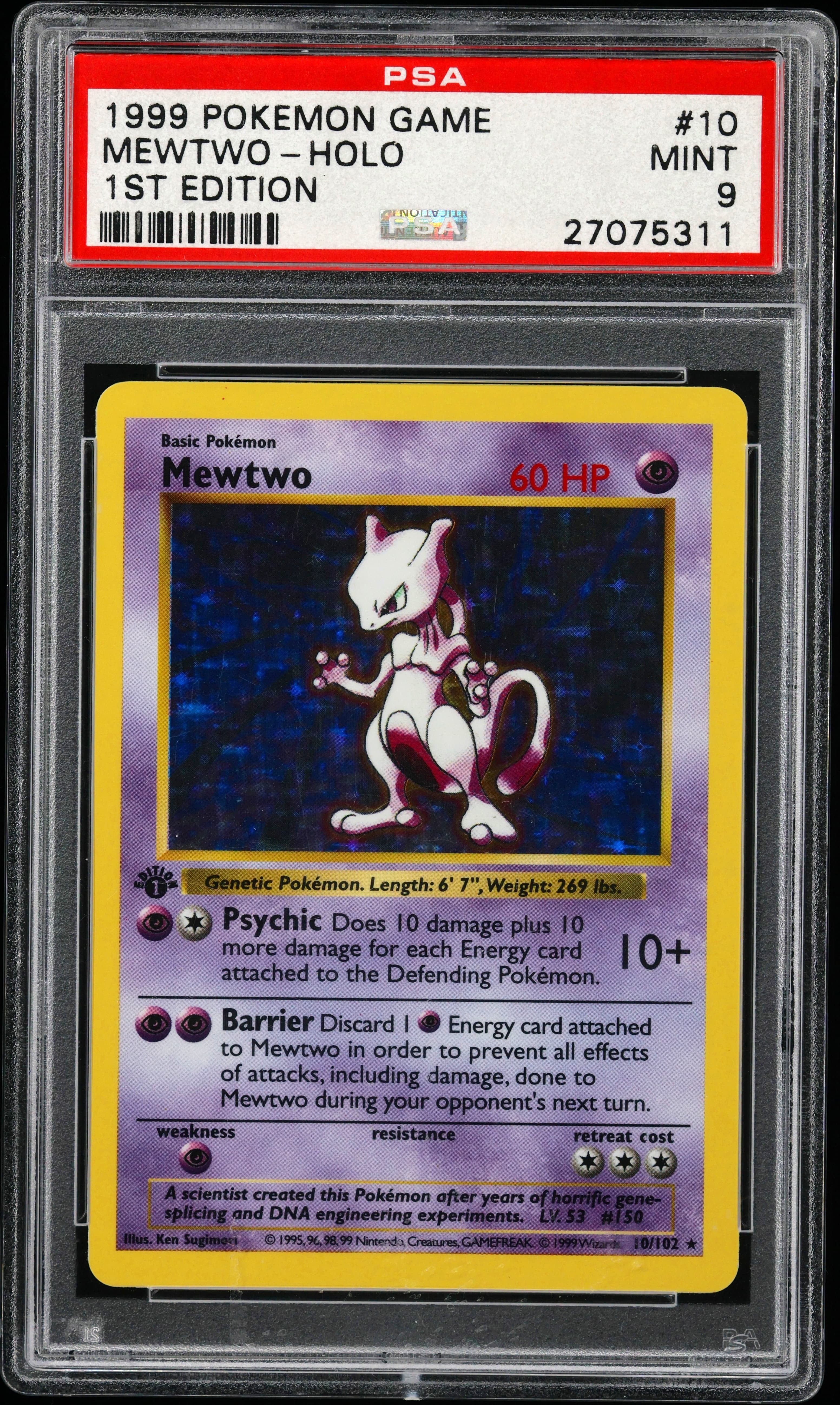 Mewtwo-Holo 1st Edition