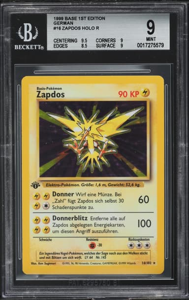 Zapdos-Holo 1st Edition