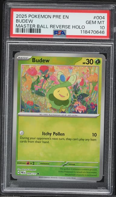 Budew Master Ball Reverse Holo