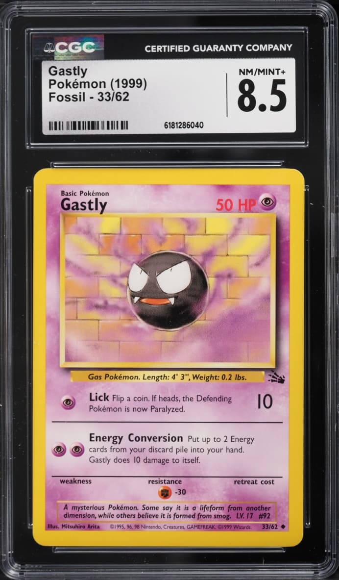 Pokemon Fossil Gastly #33