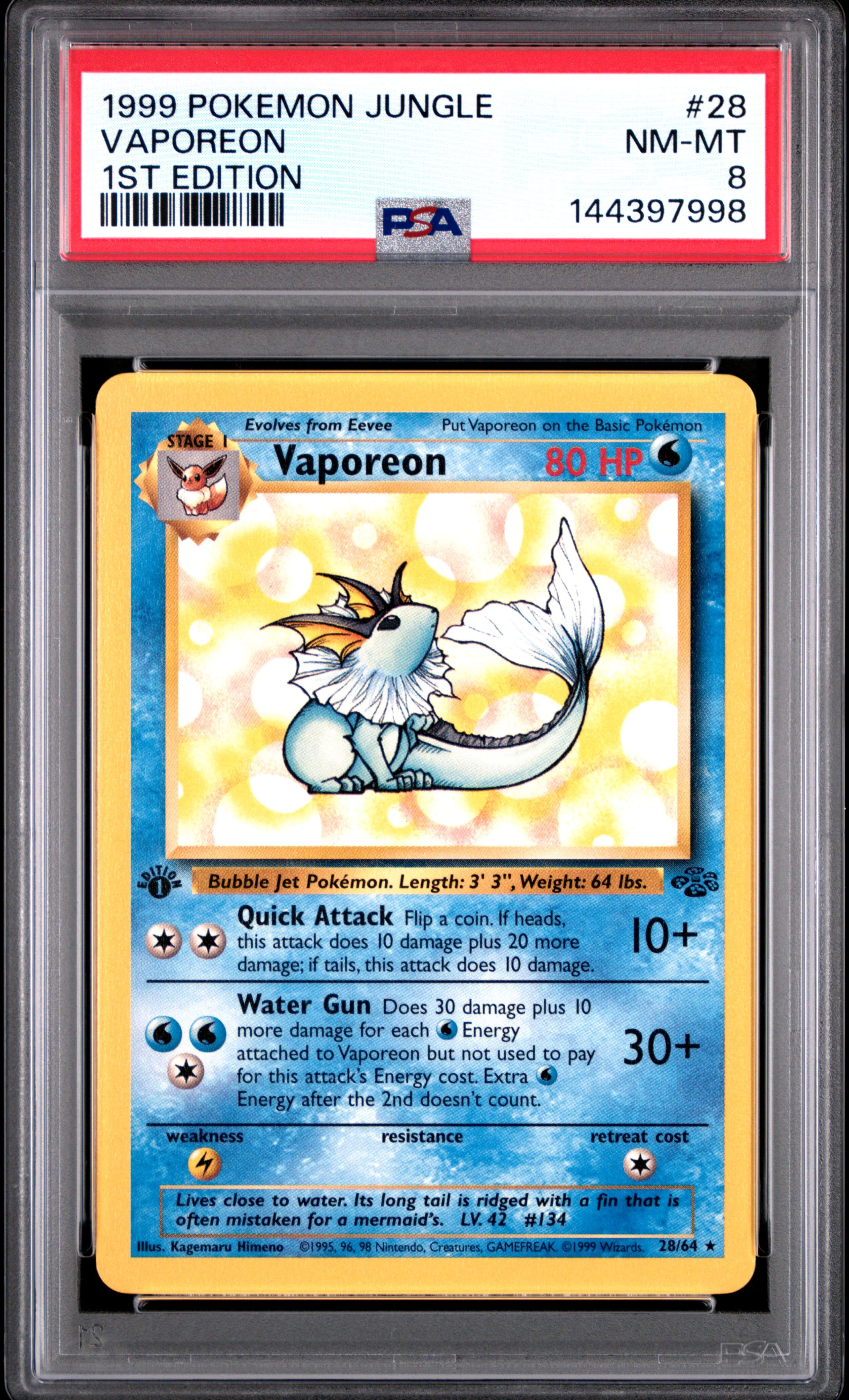 Vaporeon 1st Edition