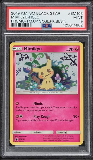 Pokemon Sun & Moon Black Star Promo Team Up Holo Mimikyu #SM163