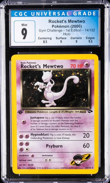 Rocket's Mewtwo Holo-1st Edition