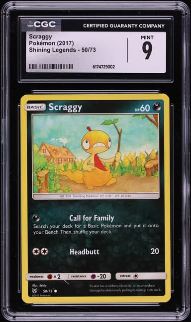 Pokemon Sun & Moon Shining Legends Scraggy #50