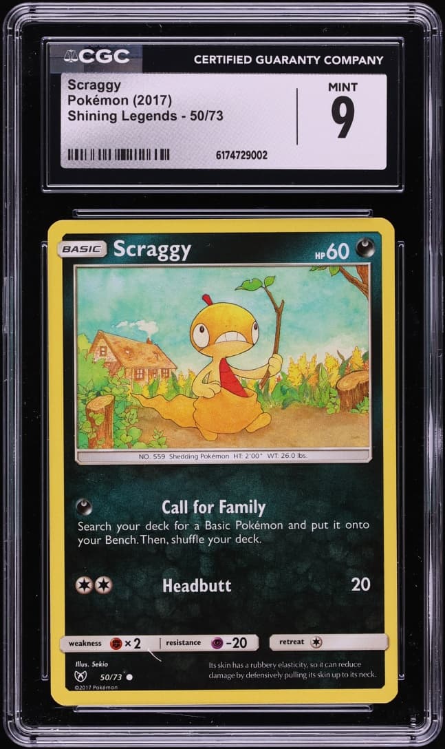 Pokemon Sun & Moon Shining Legends Scraggy #50