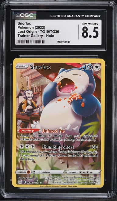 Pokemon Sword & Shield Lost Origin CHR Snorlax #TG10