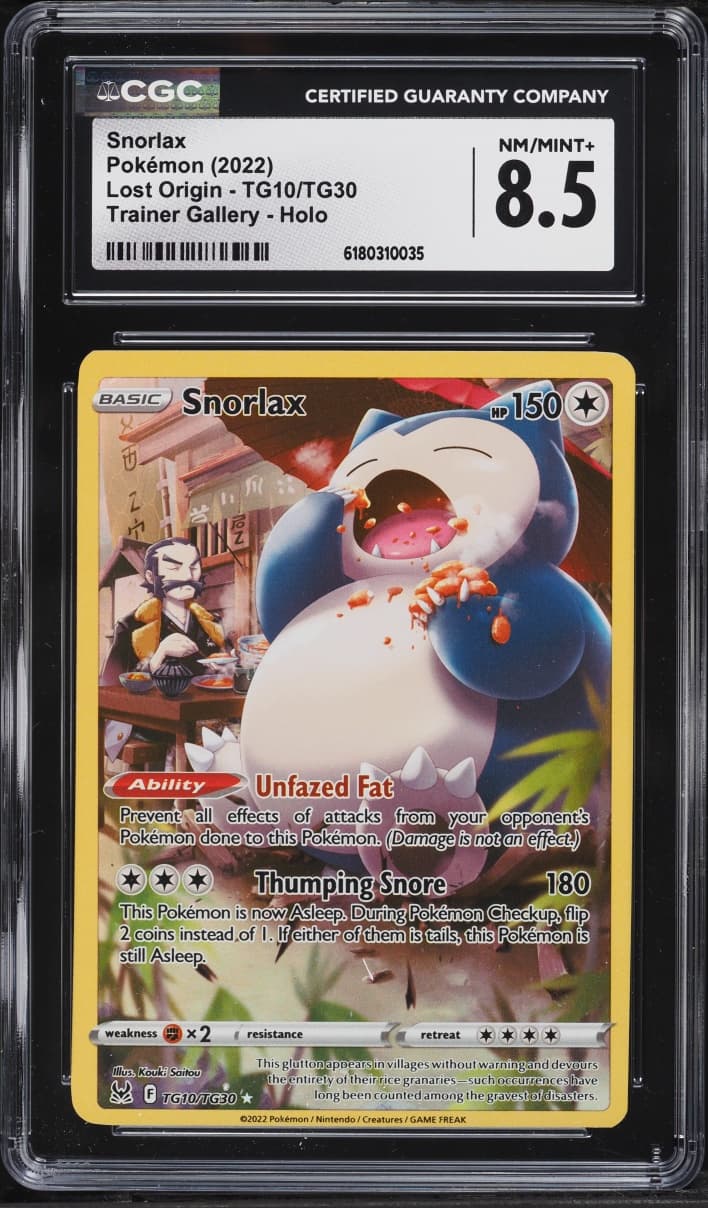 Pokemon Sword & Shield Lost Origin CHR Snorlax #TG10