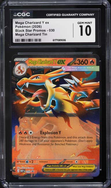 Pokemon Mega Evolution Black Star Promo Tin Mega Charizard Y Ex #30