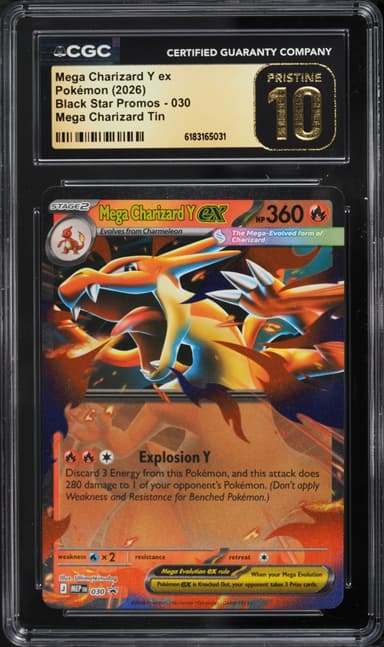 Pokemon Mega Evolution Promo Tin Mega Charizard Y EX #30