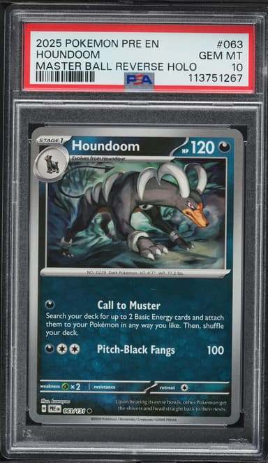Houndoom Master Ball Reverse Holo