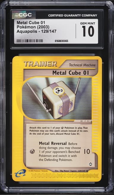 Pokemon Aquapolis Metal Cube 01 #129