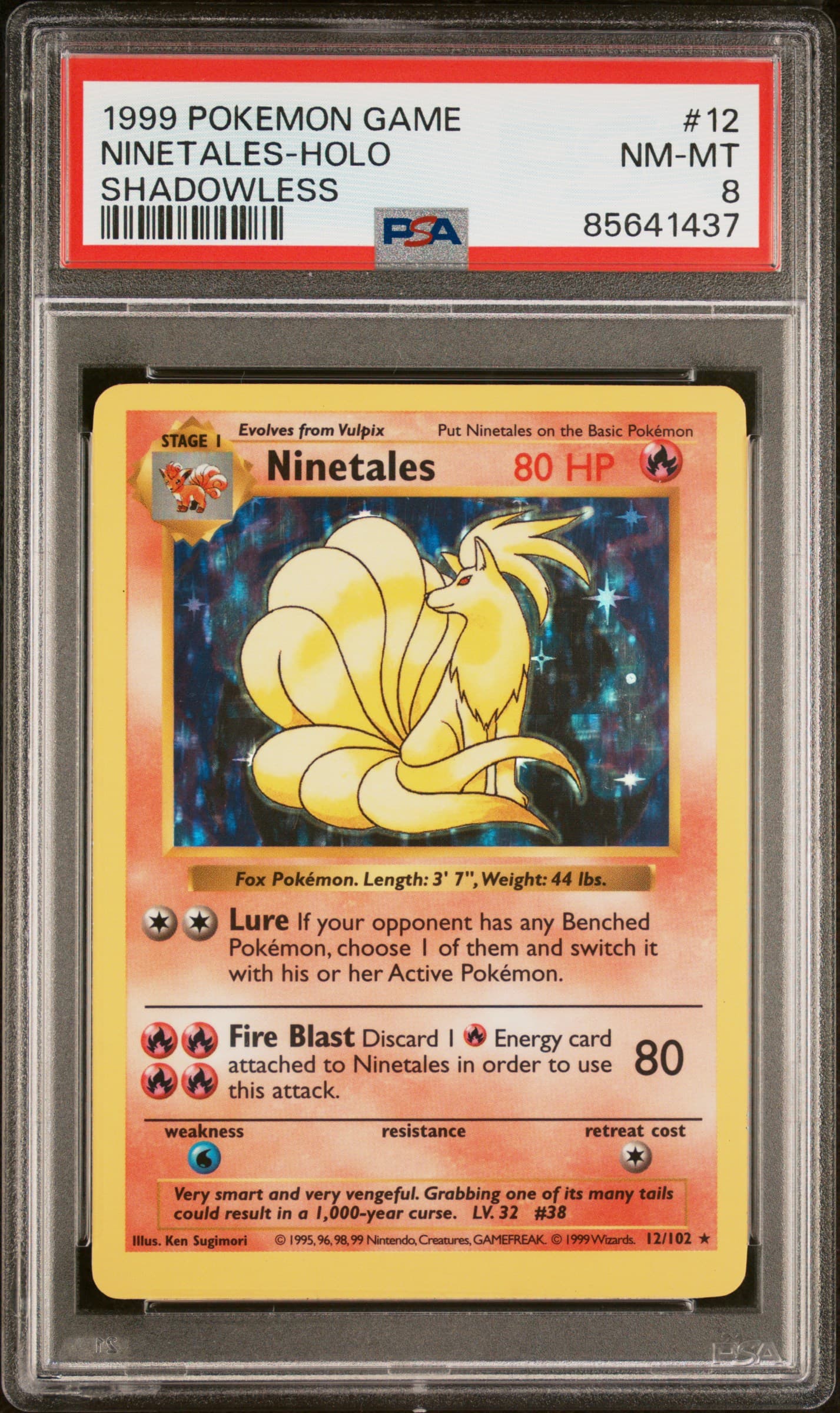 Ninetales-Holo Shadowless