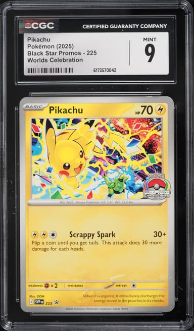 Pokemon Scarlet & Violet Black Star Promo Worlds Celebration Pikachu #225