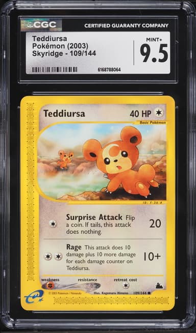 Pokemon Skyridge Teddiursa #109