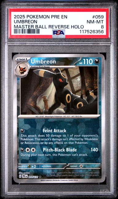 Umbreon Master Ball Reverse Holo