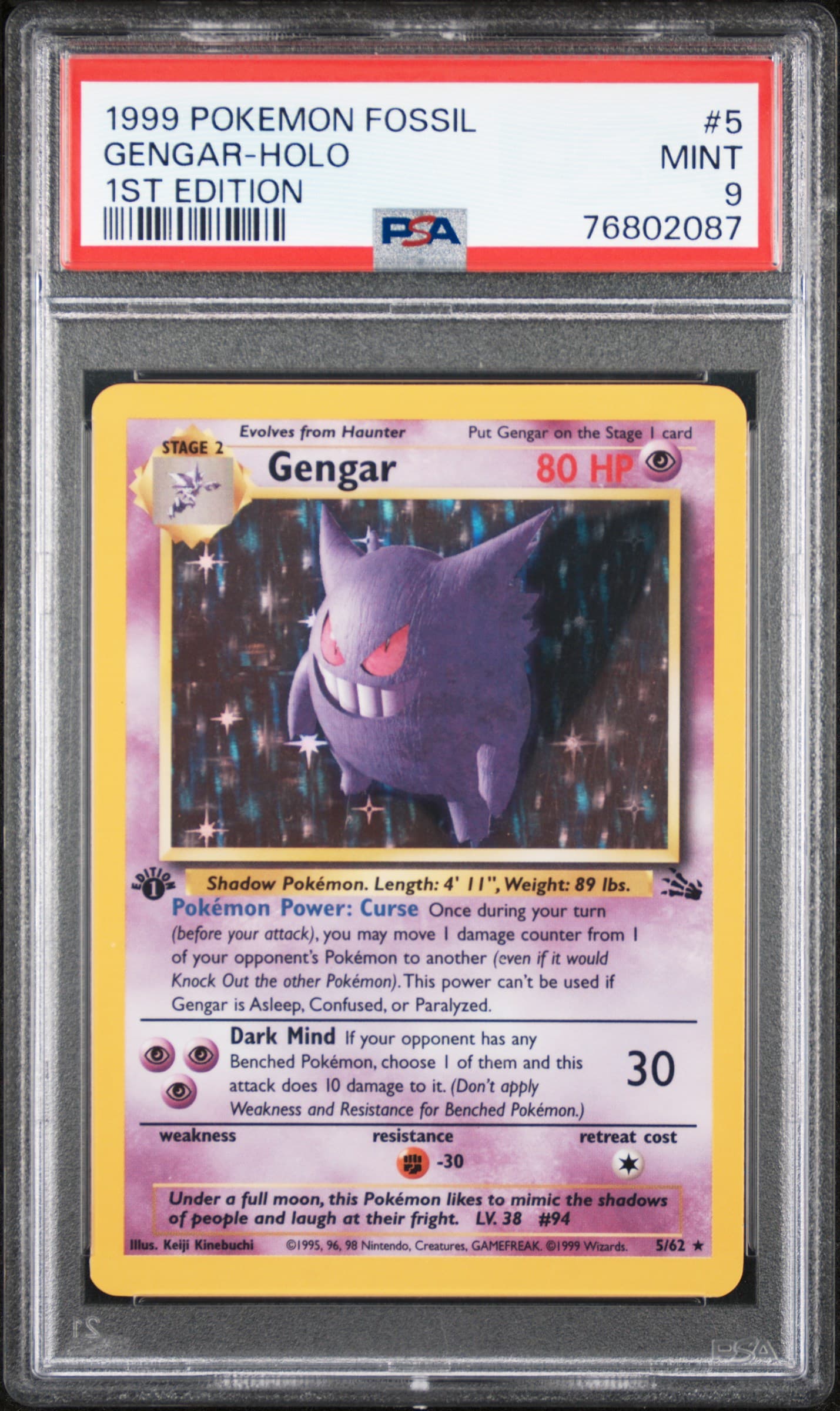 Gengar-Holo 1st Edition