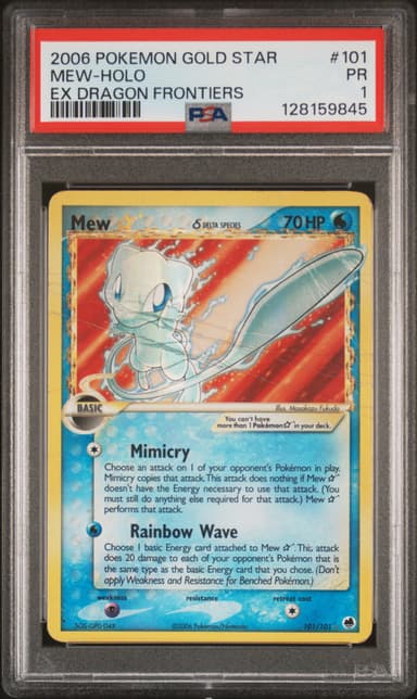 Mew-Holo Gold Star