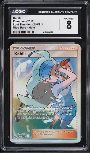 Pokemon Sun & Moon Lost Thunder Full Art Kahili #210