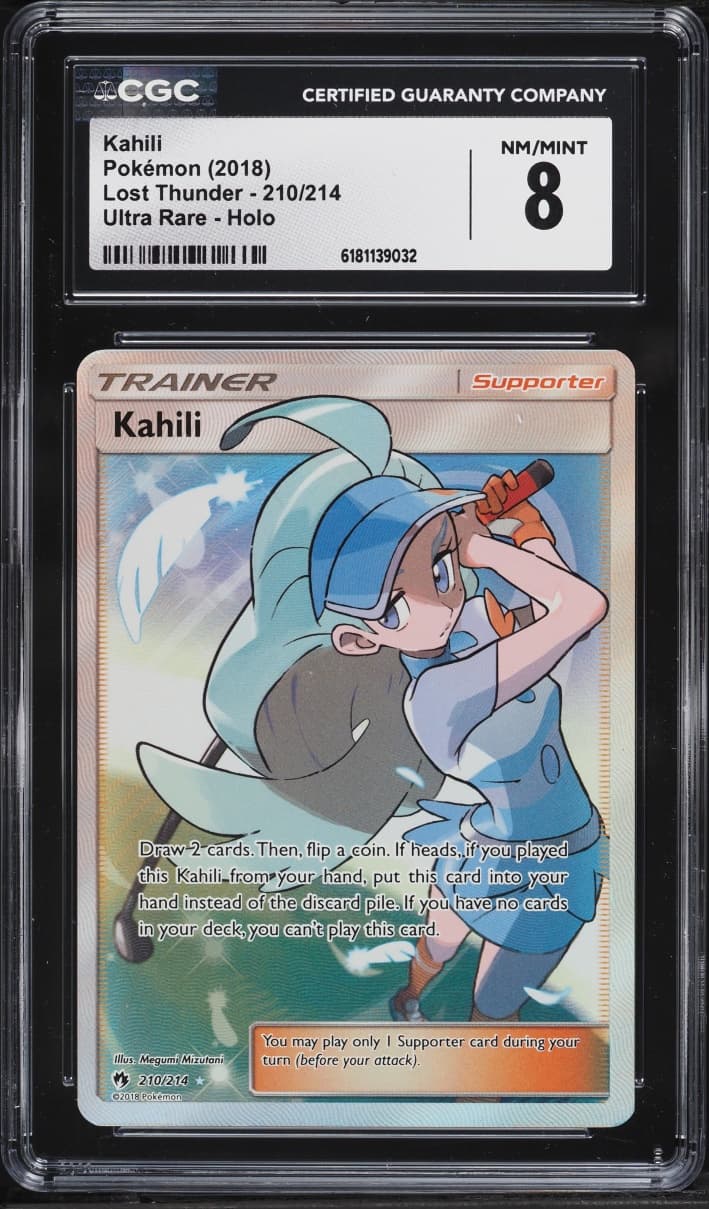 Pokemon Sun & Moon Lost Thunder Full Art Kahili #210