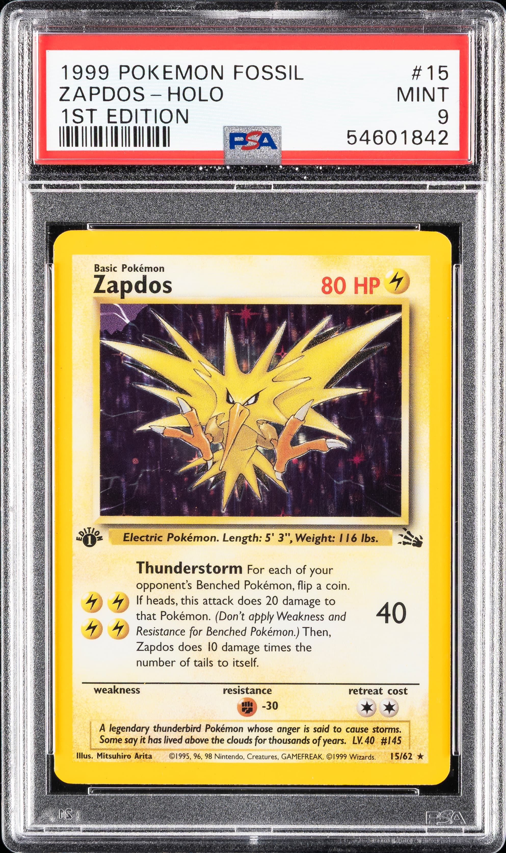 Zapdos-Holo 1st Edition