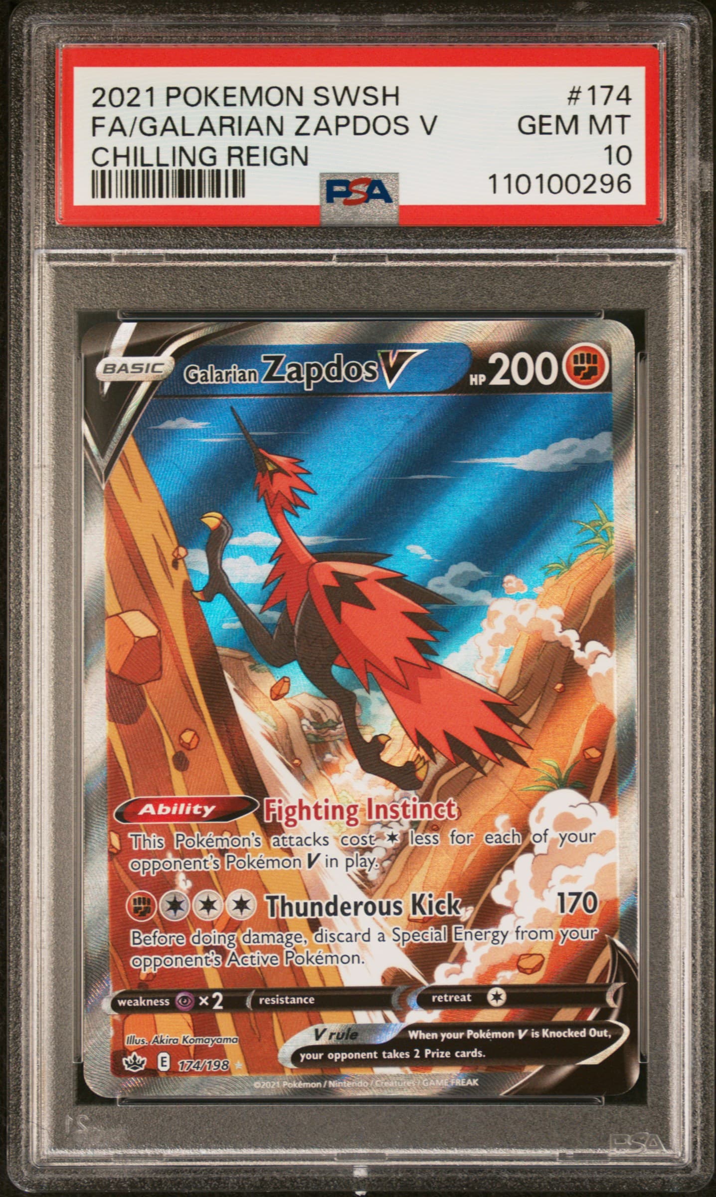 Full Art/Galarian Zapdos V