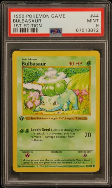Bulbasaur 1st Edition