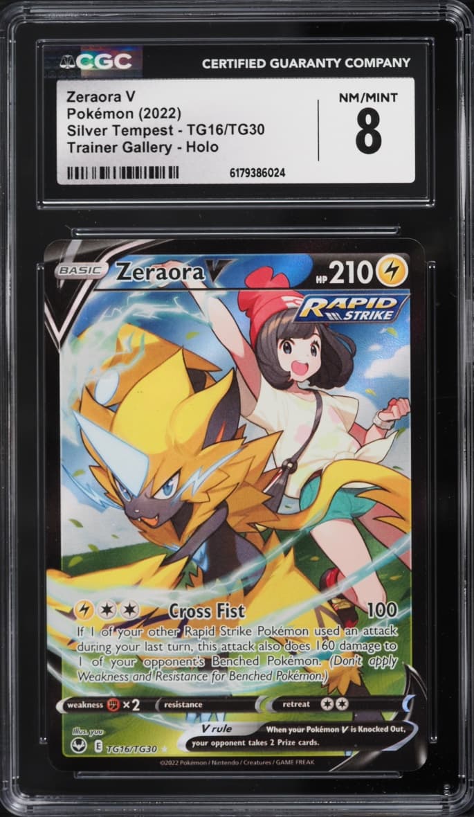 Pokemon Sword & Shield Silver Tempest CHR Zeraora V #TG16