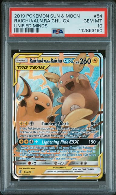Raichu & Alolan Raichu GX