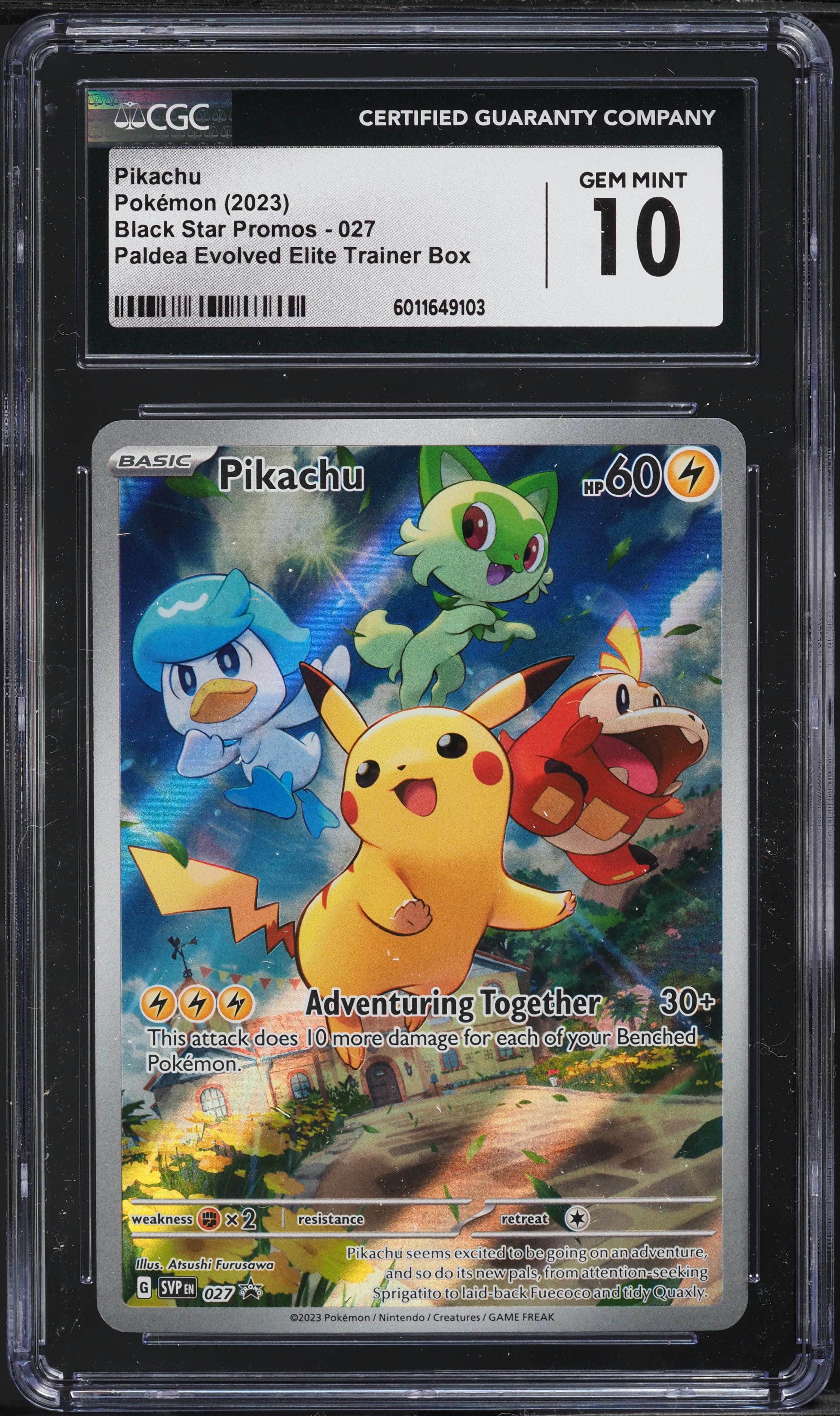 SV BLACK STAR PROMO PALDEA EVOLVED ETB PIKACHU