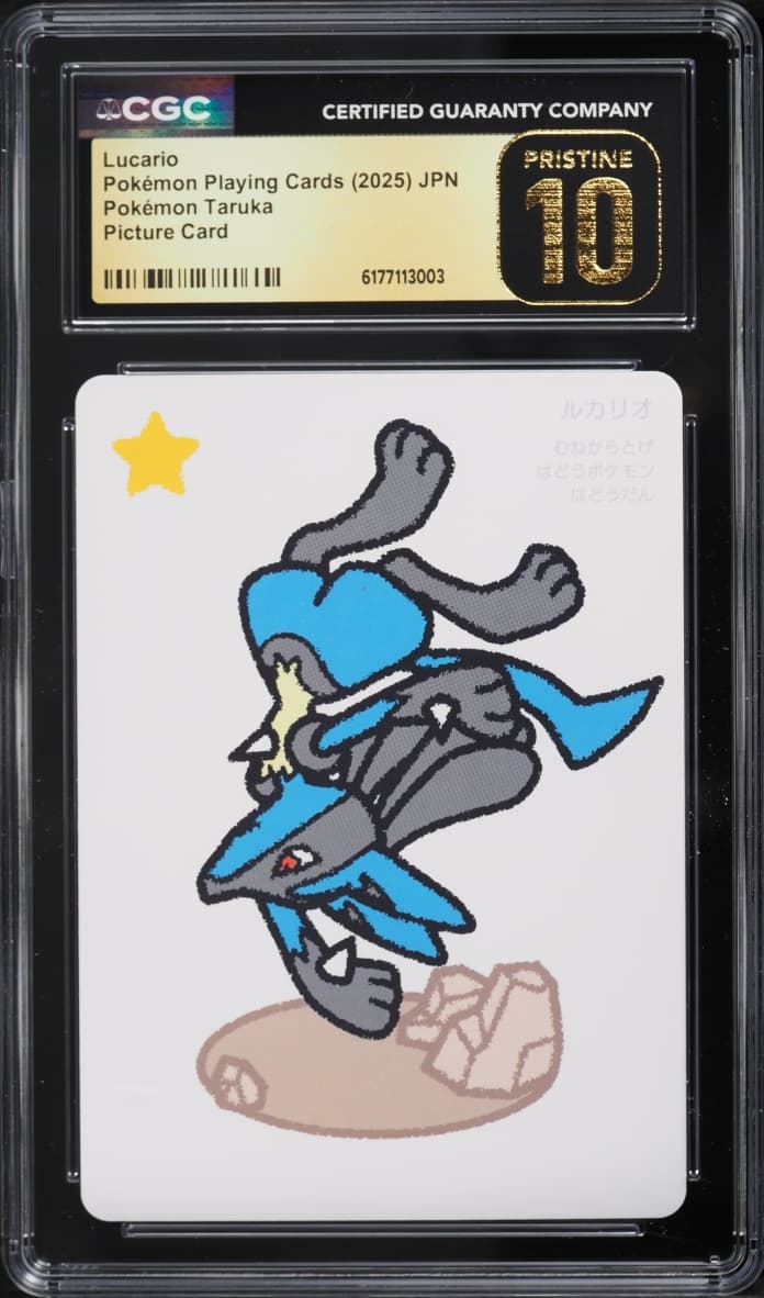 Pokemon Japanese Playing Cards Taruka Picture Lucario