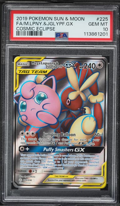 Full Art/Mega Lopunny & Jigglypuff GX