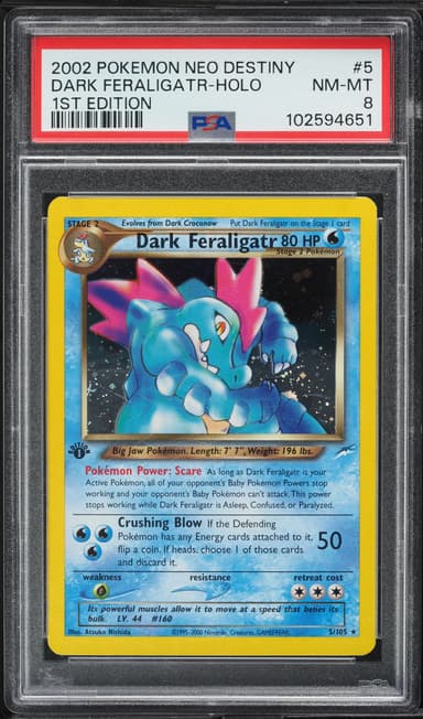 Dark Feraligatr-Holo 1st Edition