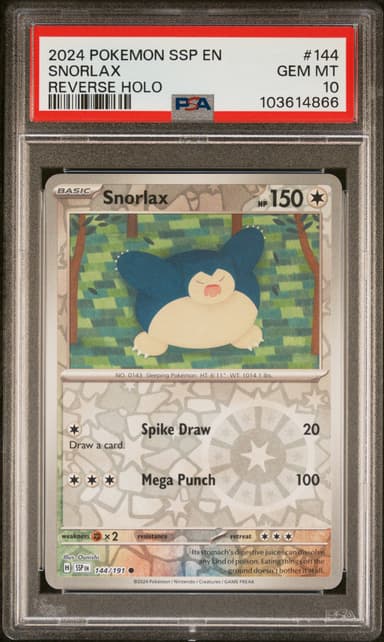 Snorlax Reverse Holo