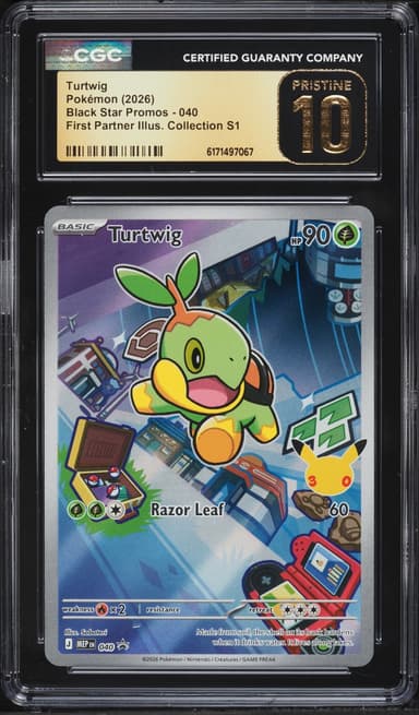 Pokemon Mega Promo First Partner Illustration Full Art Turtwig #40