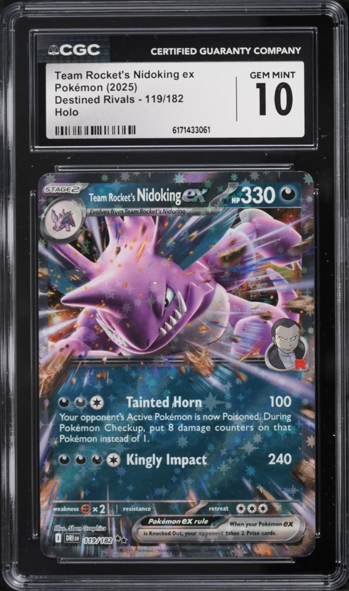 Pokemon Scarlet & Violet Destined Rivals Team Rocket's Nidoking Ex #119