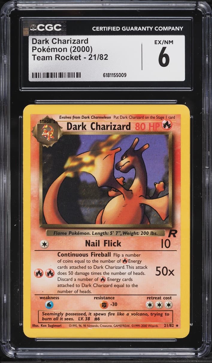 Pokemon Team Rocket Dark Charizard #21