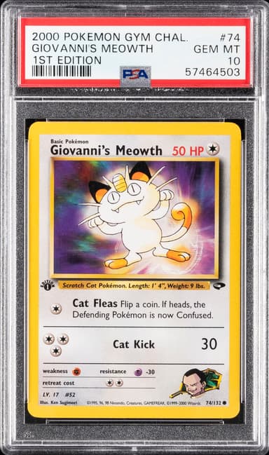 Giovanni's Meowth 1st Edition