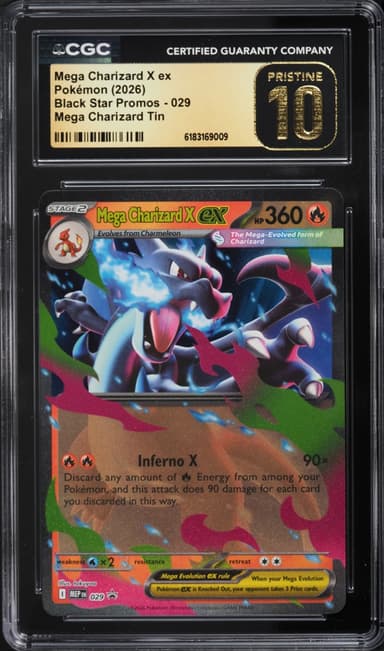Pokemon Mega Evolution Promo Tin Mega Charizard X Ex #29